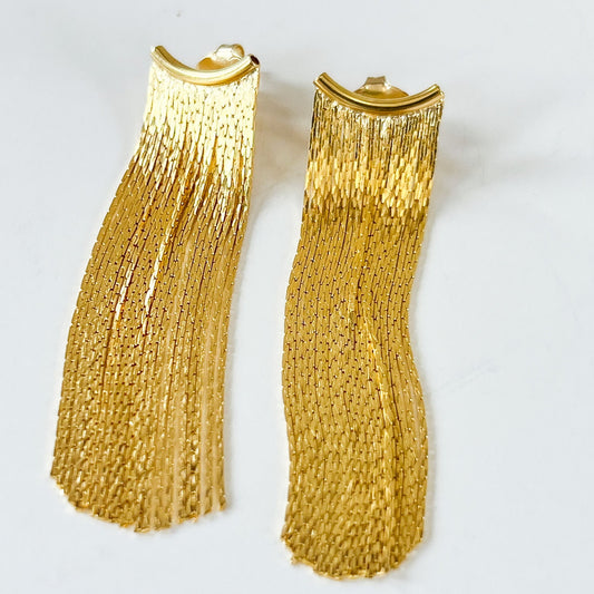Gold Fringe Drop