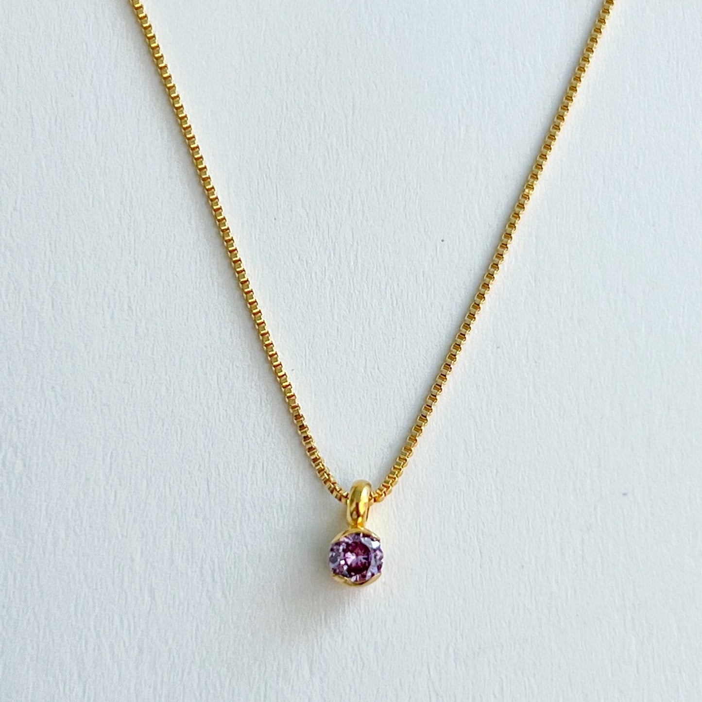 Clara Purple Zirconia Necklace