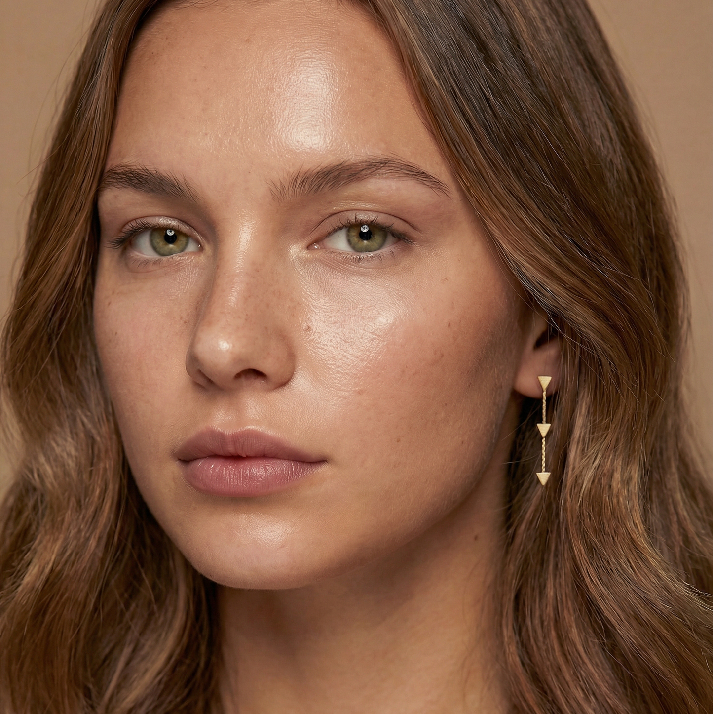 Vi Triangle Drop Earring