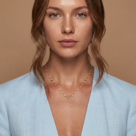 Maddie Zirconia Heart Necklace