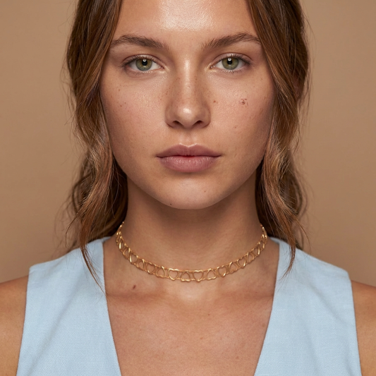 Heart Gold Chocker
